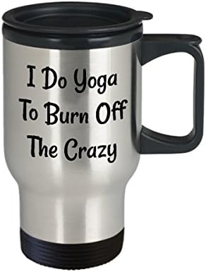 Кафеена Чаша за йога, Най-Забавната Уникална Поза за Йога, Чаена Чаша, Идеална Идея за мъже И жени, аз се занимавам с йога, за да се отърве от лудостта