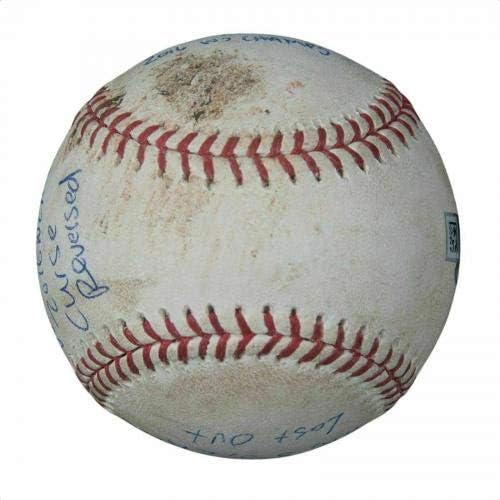 Крис Брайънт Чикаго Къбс Подписа Играта 6 от Световните серии , използвана в играта на бейзбол JSA - MLB, С автограф от Използваните бейзболни топки