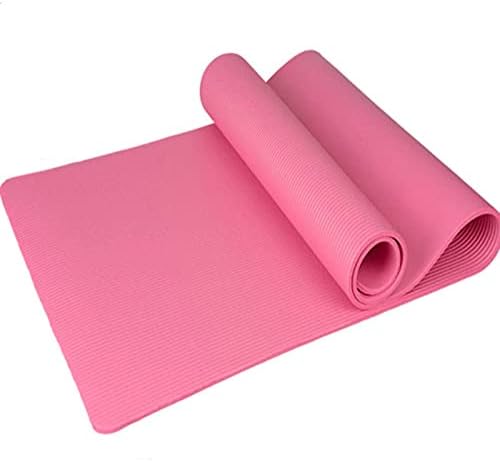 10 мм Дебелина NBR Чист Цвят Противоскользящий килимче За Йога 183x61x1 см Розови