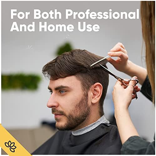 Equinox Професионални Ножици за коса - Професионални ножици за подстригване на коса - Общата дължина 6,5 инча - Фризьорски ножици с остър нож за мъже и жени - Ножици premium за подстригване на коса за салон и домашна