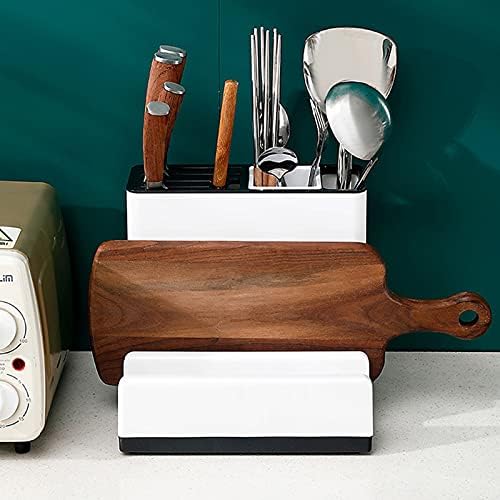 Мултифункционална поставка за ножове SKIMT и дъска за табла за Вграден Кухненски шкаф, Рафтове за съхранение на пръчки, капаци за тенджери и Ножове Кошница за съдове в миялна машина