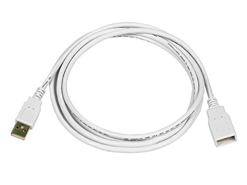 Удлинительный кабел Monoprice USB Тип-A към конектора USB Type-A 2.0 - 3 метра - Черен (3 опаковки) 28/24AWG, позлатени конектори
