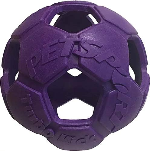 PetSport 6 Turbo Kick на Футболен топката Играчка за кучета |Суперпрочная каучук TPR с аромат на ванилия | Сверхпрочная и еластична | Играйте с вашия домашен любимец, цветове могат да се различават