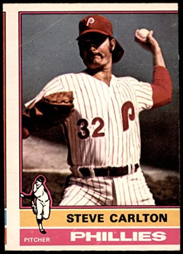 1976 Обикновена бейзболна картичка Опичи 355 Стив Карлтън от Филаделфия Филис Клас Добър