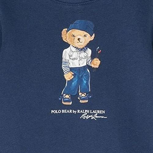 Комплект Флисового рокли POLO RALPH LAUREN Baby гърлс Bear на 18 месеца Федерална Син цвят