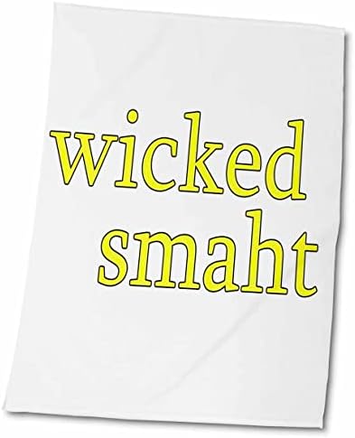 3дРоуз Эвадан - Забавни цитати - Wicked Smaht. Жълто. - Кърпи (twl-193284-3)