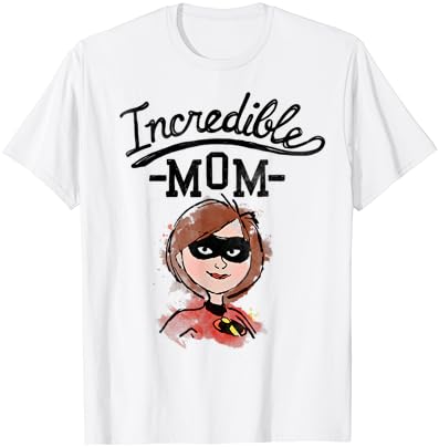 Тениска с Графичен Модел на Disney Pixar на incredibles 2 Super Mom Скица