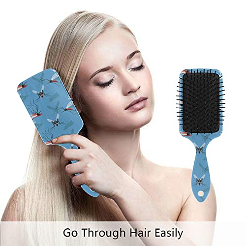 Симпатична четка за коса от Комари - Мека четина За всички типове коса, За жени, мъже, деца, мокра и суха коса