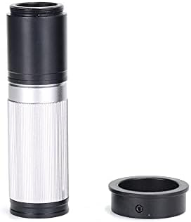 JKCKHA HAYEAR CCD промишлен микроскоп, камера C-mount обектив стъкло 5X-150X Увеличение на Камерата Окуляр Лупа за HDMI, USB 4k Микроскоп (Цвят: черен увеличение: 50 мм Околовръстен адаптер)