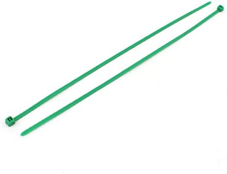 X-DREE 3 мм x 200 мм Самоблокирующиеся найлонови кабелни връзки Тежки промишлени телена на основата на мълния Зелен 100 бр. (Фасетка fermacavi от найлон autobloccanti да, дължина на 3 ?