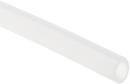 силиконова тръба uxcell, 1/4(6 мм) ID x 3/8 (10 мм) OD 5 метра Гумена Тръба Въздушен Маркуч Водопровод за Изпомпване помпата Прозрачен