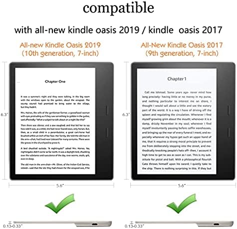 Калъф от боядисана кожа Kindle Oasis, подходящи само за изцяло на новия 7-инчов Kindle Oasis [10-то поколение, випуск 2019 г., и 9-то поколение, випуск 2017 г.]