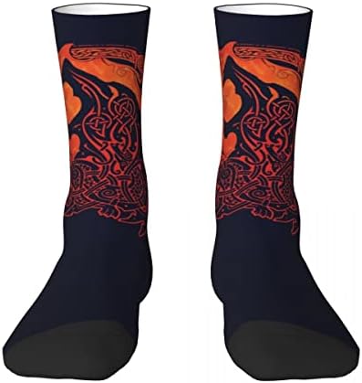 Чорапи ALPTEC Viking за мъже, Черни спортни чорапи, чорапи със средна дължина, Спортни Чорапи за бягане, Спортни Чорапи за мъже, Здрави чорапи за фитнес зала (Цвят: Wolf B, раз?