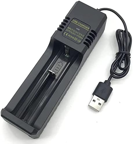 Универсална литиева батерия за едно зареждане с USB кабел и е Подходящ за 26650/18650/16340/14500/21700 и други литиева батерия