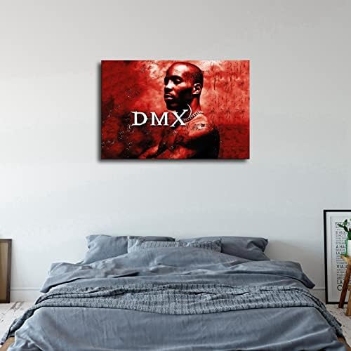 На платното за Стенен монтаж Арт Принт Декор DMX Плакат на Хип-Хоп Плакат Рап Плакат музика любовник Стенен Декор NRTIUESX HD Art (8x12 Преобръщане на платното, 1)