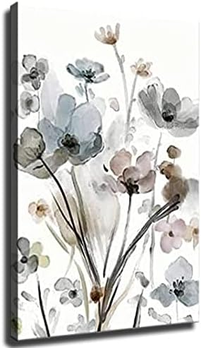 Изкуството на Елегантни Цветя, Растения, с монтиран на стената Арт Декор Плакат HD За Отпечатване на Снимка на Домашен Офис Декор Платно Изкуство (12x18 инча в рамка)