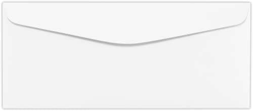 №10 Обикновени пликове (4 1/8 x 9 1/2) - 24 кг. Classic Crest® Avon Brilliant White (1000 бр.) | идеален за чекове, фактури, бланки, Писма, Извлечения | 4260-24WAW-1M