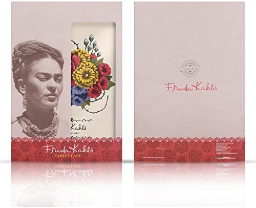 Дизайн на седалките за главата Официално лицензиран Damian Kahlo Red Flower Portrait 2 Кожен калъф-книжка-джобен формат и е съвместим с Kindle Paperwhite 1/2/3