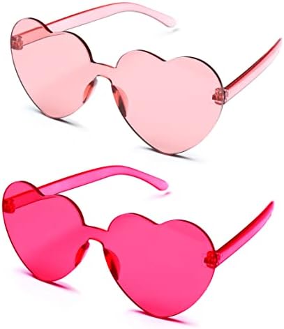 Новост 4E, 2 опаковки Слънчеви очила за жени - Модерни Очила Без рамки, Аксесоари за вечерно облекло за жени и мъже