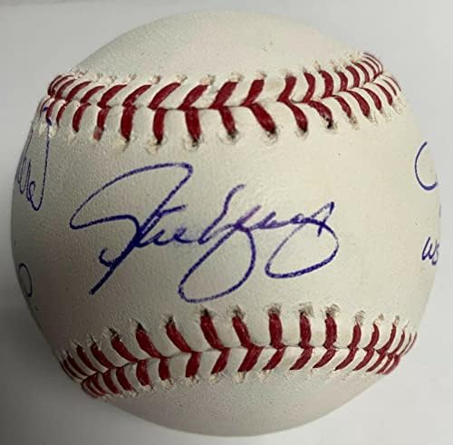 Доджърс 81 MVP на Световните серии Подписаха MLB Бейзбол Guerrero Cey Yeager PSA V85999 - Бейзболни топки с автографи
