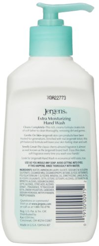 Помпа за измиване на ръцете Jergens Extra Moisturizing Liquid, 7,5 грама (опаковка от 4 броя)