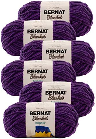 Блестяща прежда за завивки Bernat-6 бр./Pk-Pow, 6 бр./Pk, Pow Purple, 6 опаковки