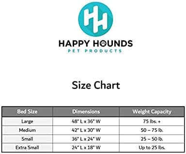 Правоъгълна легло за кучета Happy Hounds Момче Deluxe с Шерп, Медиум, Мока