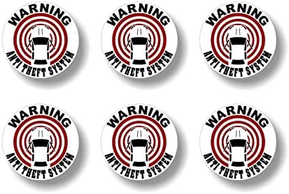 6 Предупредителен анти-кражба Система оборудвани с 2 Стикери на Автомобилни Стерео Усилвател GPS Аларма Система за Проследяване Винилови Етикети