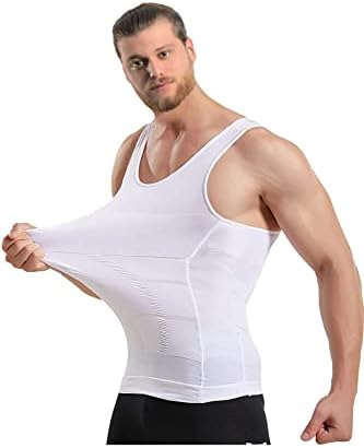 Компресия ризи Mistirik за мъже - Мъжката Жилетка за Отслабване - Монтиране на върха на Бретелях за мъже - Компресиране риза на Бретелях