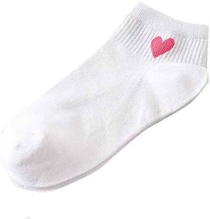 Компресия Чорапи за Глезените За Жени, Удобни Чорапи във формата на Сърце За Скейтборд, Модни Дамски Чорапи, Бели Чорапи