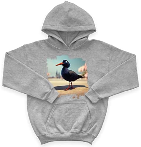 Детска hoody от порести руно с принтом птици - Art Kids' Hoodie - Графична hoody за деца