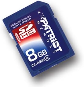 Високоскоростна карта памет 8GB Patriot SDHC клас 6 за цифров фотоапарат GE A1255 - Secure Digital голям капацитет 8 GIG GB 8GIG 8G SD HC + Безплатна Cardreader