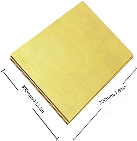 Латунная плоча на Месинг лист Суровини, за обработка на метали Латунная табела (размер: 1x200x300 мм) Метална медна плоча (размер: 1x200x300 мм)