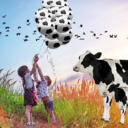 Балони с шарени крави от латекс - балони за парти по случай рожден ден, Тема Ферма, Аксесоари за парти (12)