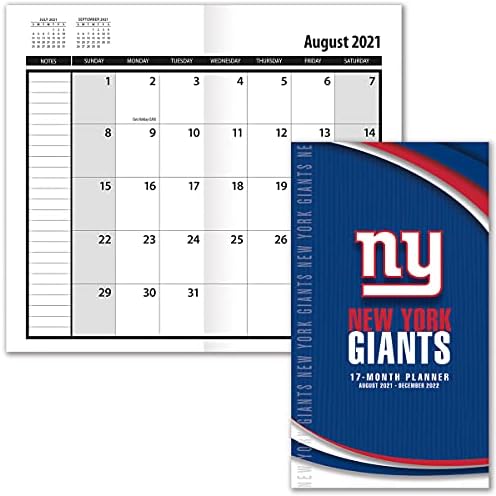 Джобен планер TURNER SPORTS New York Giants 2021-22 на 17 месеца (22998890552)