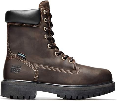 Мъжки работни обувки Timberland PRO с директно на стена, 8 см, с меки пръсти, Водоустойчив, Изолирани WP INS 400g, Кафяв, 10,5