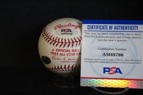 Автограф на Фред Линна (MVP 7/6/83) в бейзбола Auto PSA/DNA AM48766 - Бейзболни топки с автографи