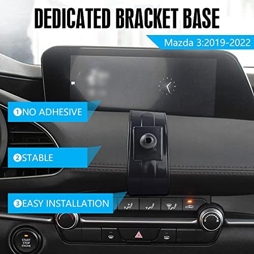 CARFIB за Mazda 3 Кола за телефон, Аксесоари, Магнитен Магнит 2022 2020 2021 2019, отдушник за Мобилен Телефон, Специална Навигация, Черен