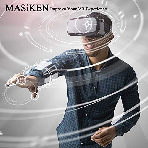 Тампон за мозъка колан MASiKEN за Oculus Quest 2 и Quest 1, силиконова подплата за маски за Oculus Quest 1, аксесоари за виртуална реалност от изкуствена кожа и намаляване на натиска на главата (син + черен)