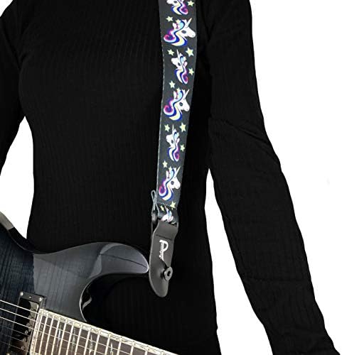 Perri's Leathers Оод. - Колан за китара от полиестер и жакард-Колекция Hope - Регулируеми – за акустични / басите / електрически китари (LPCP-7211)