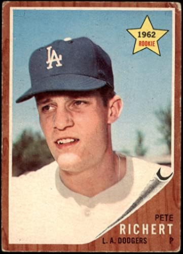 1962 Topps # 131 NRM Пит Ричерт Лос Анджелис Доджърс (Бейзбол карта) (Нормален цвят) - БЕДНИТЕ Доджърс