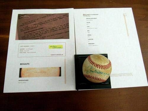 Джо Ди Маджо Ню Йорк Янкис Копито Подписа Автоигру, В които са използвани бейзболни топки Ли Макфейла Оала Jsa - MLB Game