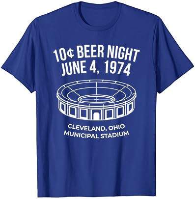 Бейзболна Риза Cleveland в Ретро стил, Тениска с Бира за 10 Цента на Нощ